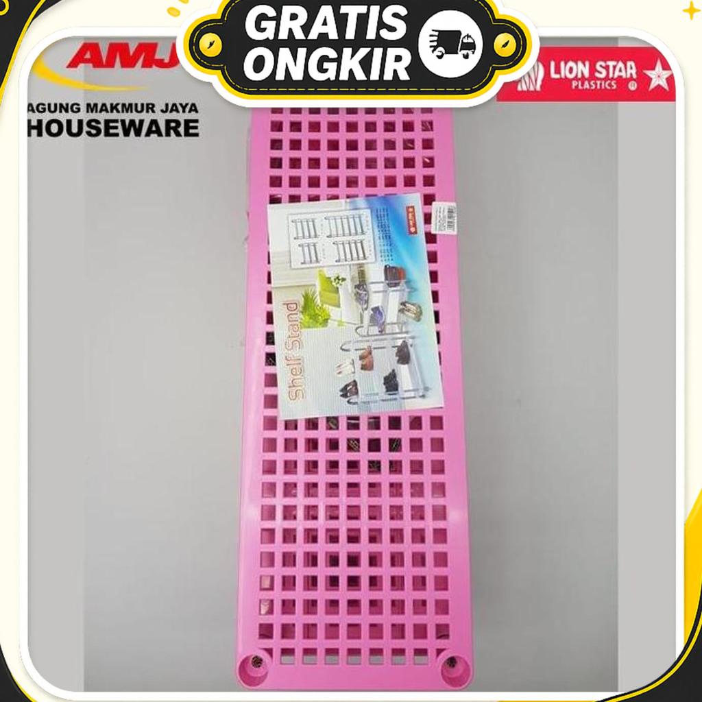 Shelf Stand Susun 4 Rak Sepatu / Sandal Lion Star