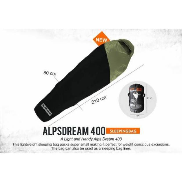 Sleeping Bag Makalu Alpsdream 400 Ultralight 20D Nylon