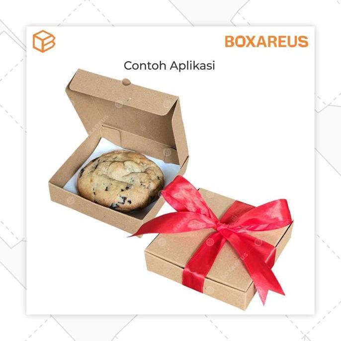 Akukamu- Box Dus Kotak Kemasan, Packaging Masker, Gift Cookies Kue | Gb031212 Brown