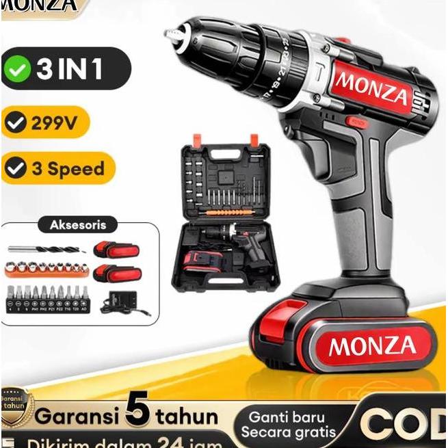 Mesin Bor Listrik Bor 999Vf Cordless Bor Listrik Set Tangan Battery Impact Drill Listrik Bor Beton K