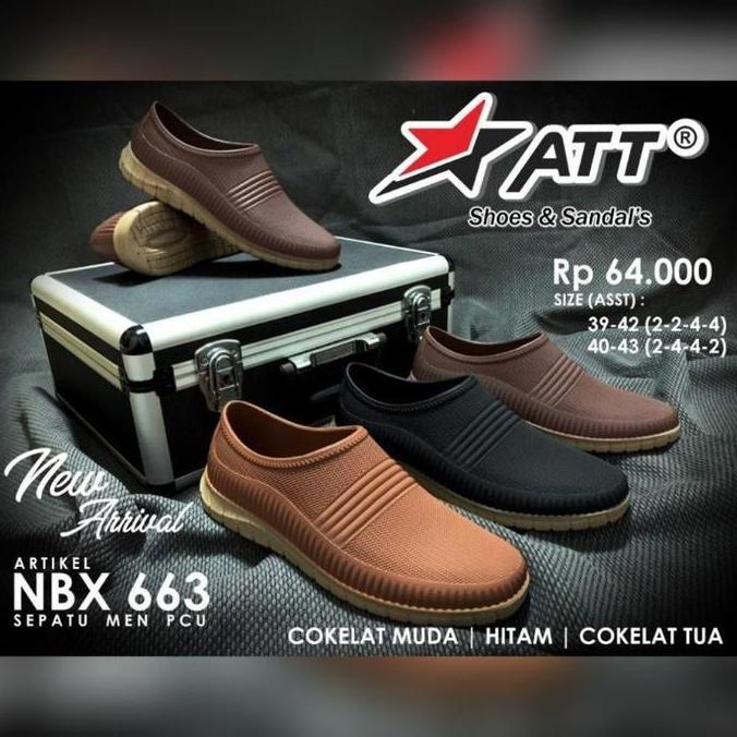 Kingg- Att Nbx 663 Sepatu Slip On Karet Pria Dan Remaja Laki-Laki