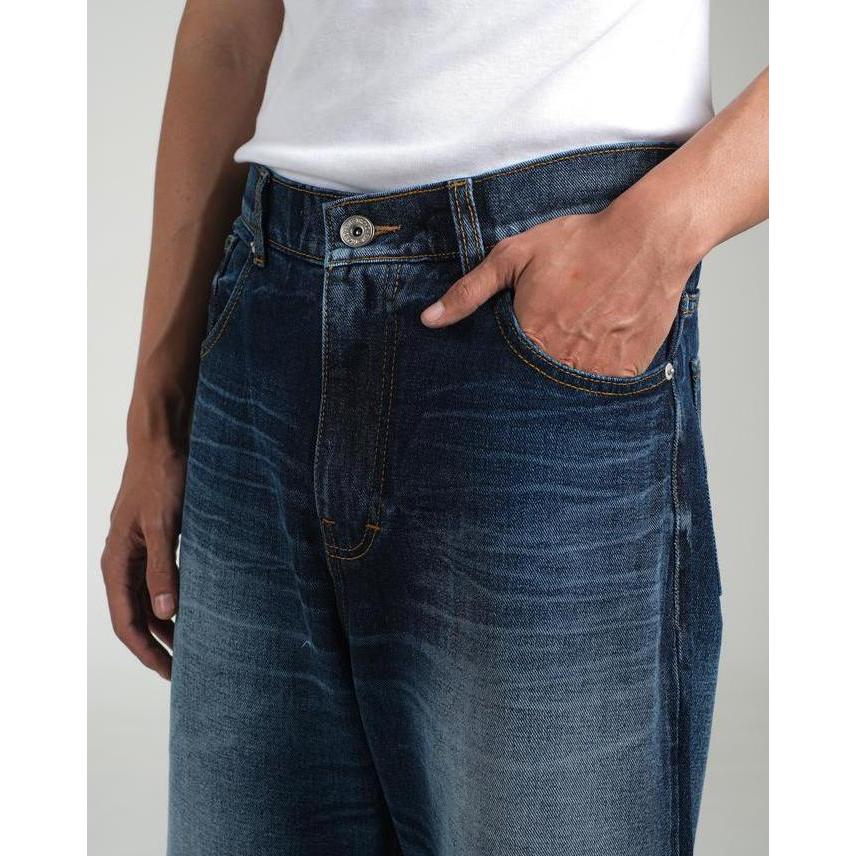 Anata- Trondheim Celana Denim Loose Fit Jeans Davy Jones Navy Blue