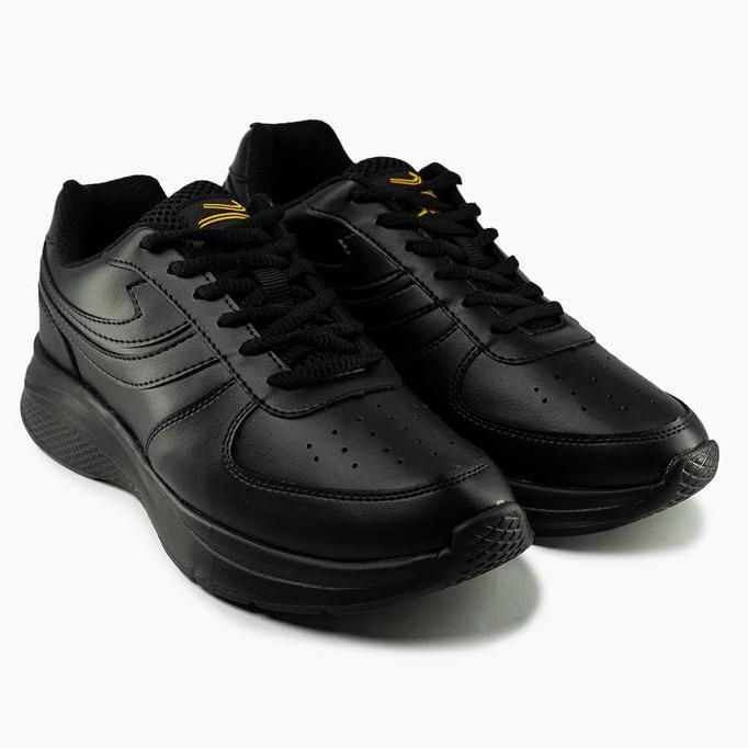 Kingg- Sepatu Sneakers Johnson - Woosh Black Casual Shoes