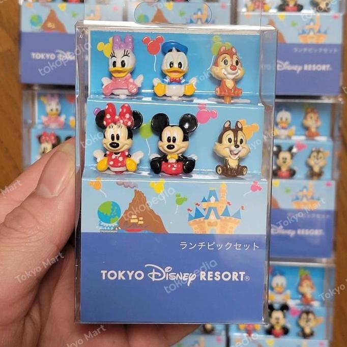 TERMURAH - Tokyo Disney Resort Lunch Pick Original | Tusuk Bento | Asli Japan