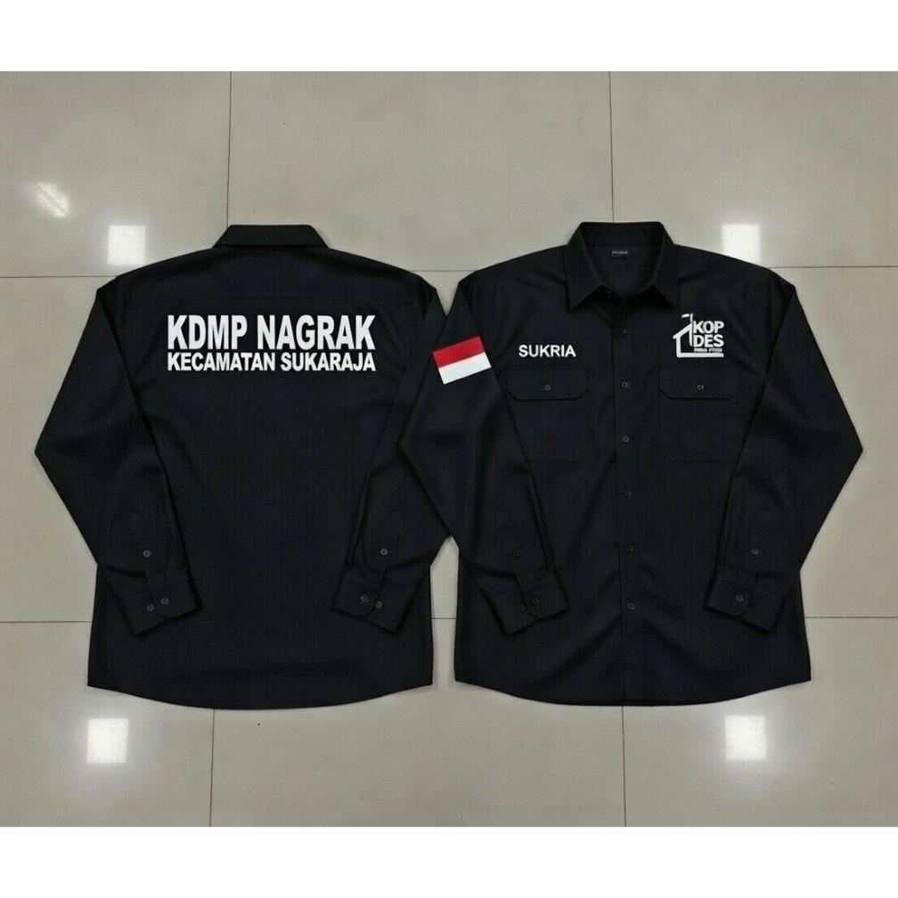 Best Seller Erland Store Kemeja Bordir Koperasi Merah Putih Kemeja Koperasi Merah Putih Baju Koperas