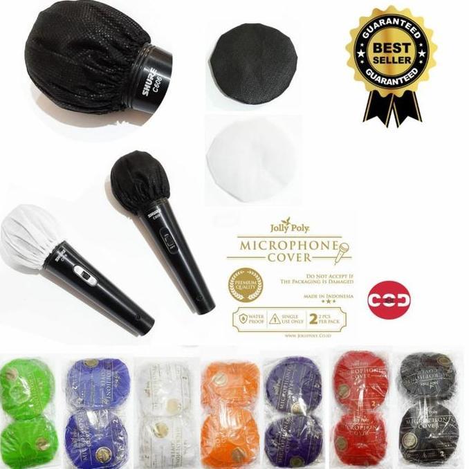 Sarung Mixcrophone Karaoke/Bahan Kain/Cover Mix Shure Merek Jolly Poly
