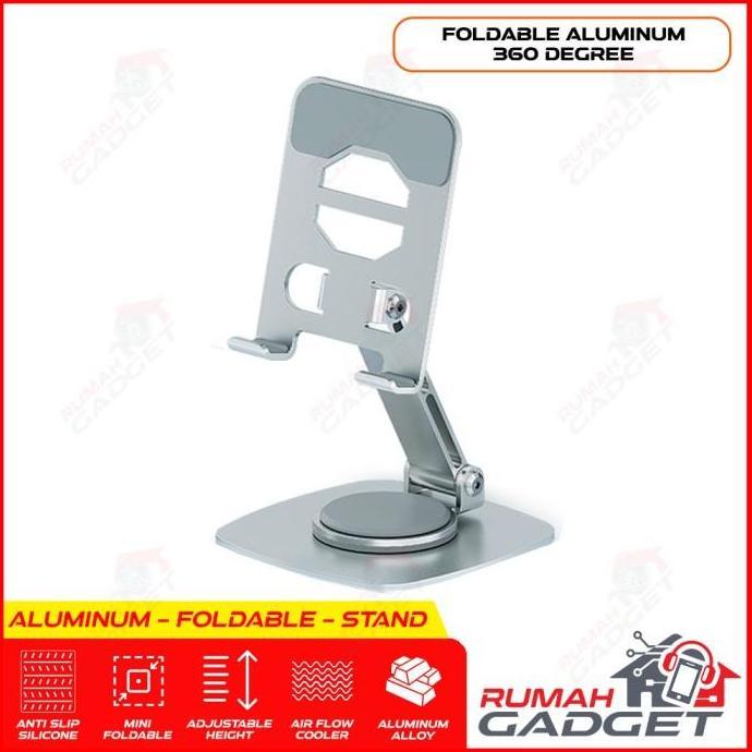 ALUMINUM TABLET STAND HOLDER - 360 DERAJAT - TABLET STAND