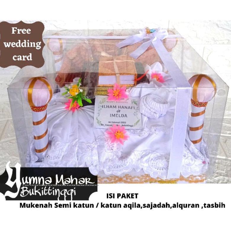 Best Seller Mahar Seperangkat Alat Sholat/Mahar Pernikahan/ Hantaran / Seserahan / Mukenah Seserahan