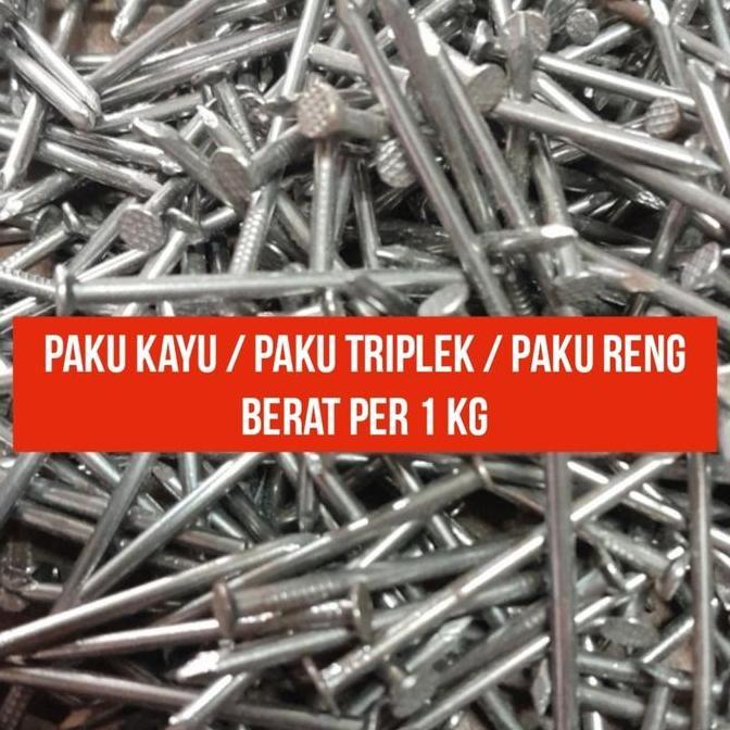 Paku 1kg Paku kayu 2cm / 2.5cm / 3cm / 4cm Berat 1 Kg Paku Kayu Paku Reng Paku Kaso Paku Triplek 1kg