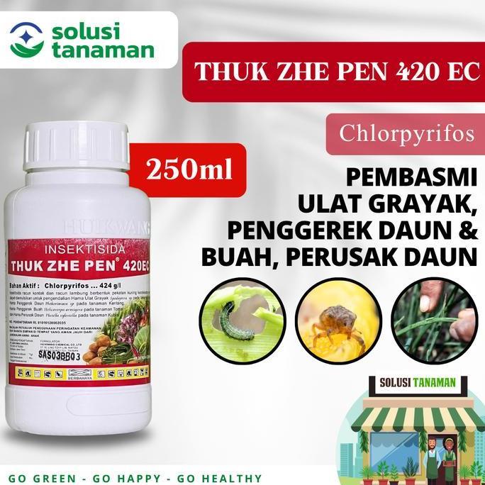 Promo Obat Hama Thuk Zhe Pen @ 250 Ml Insektisida Pembasmi Hama Ulat Tanaman Terbaru 