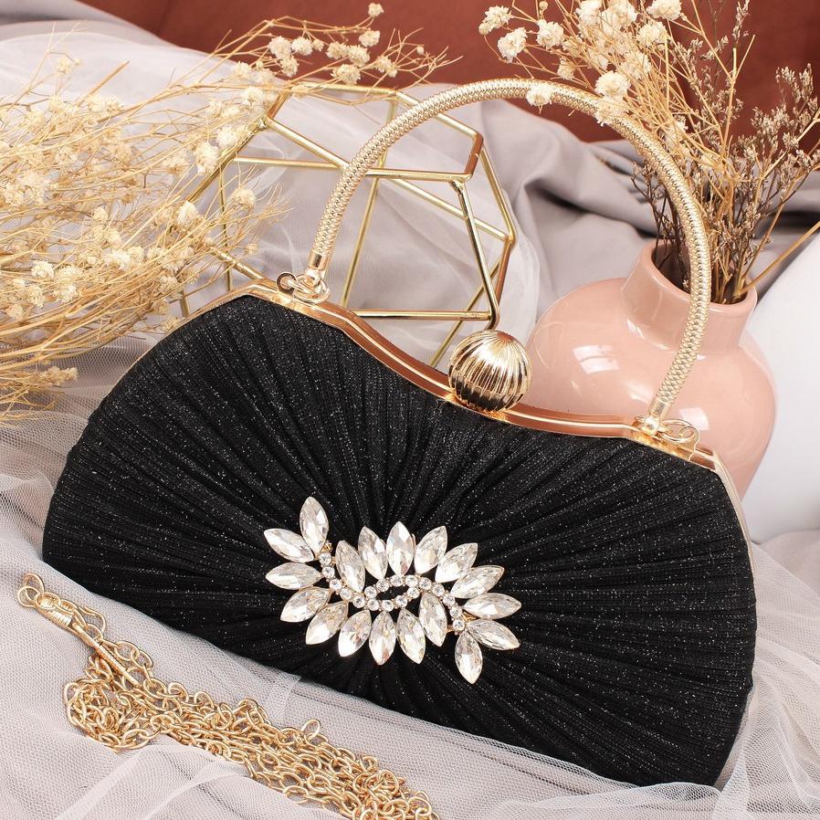 Mv_Marvelouz Mv137643 Tas Handbag Pesta Elegant Ada Tali Rantai