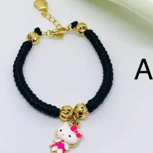 Gelang Anak Rajut Tali //Gelang Anak Lapis Emas // Perhiasan Anak