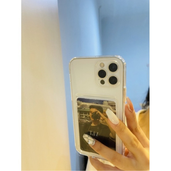 Crystalplay Silicone Case Iphone Case Iphone Case Card Holder Case Photocard Case Slot Card For Ipho