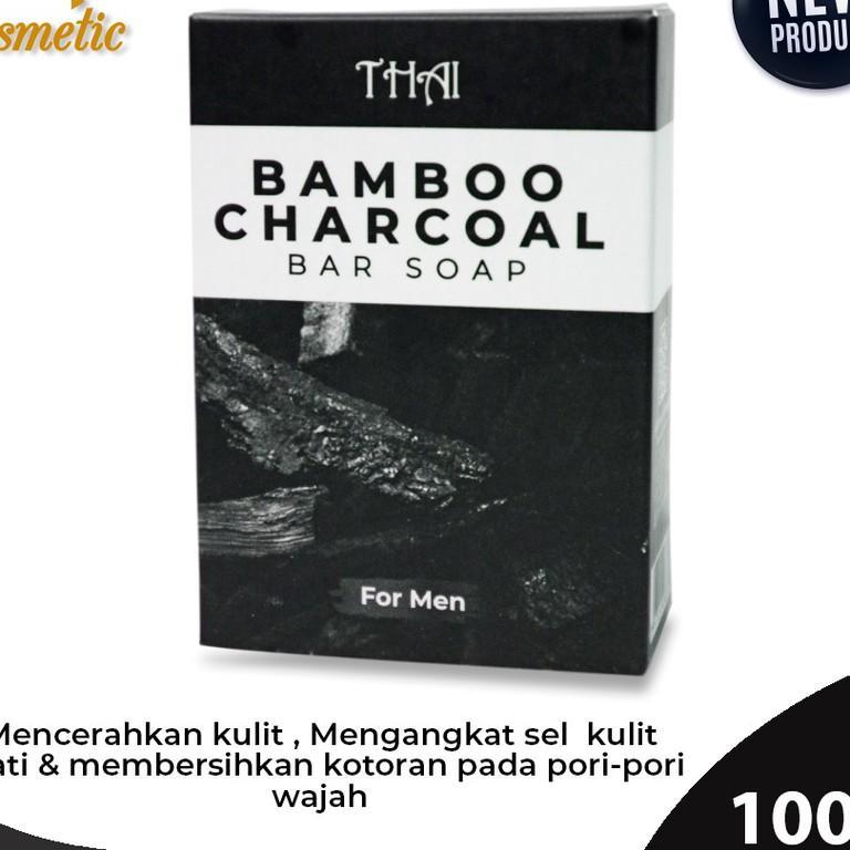 Thai Bamboo Charcoal Bar Soap 100Gr | Sabun Cuci Muka Pria