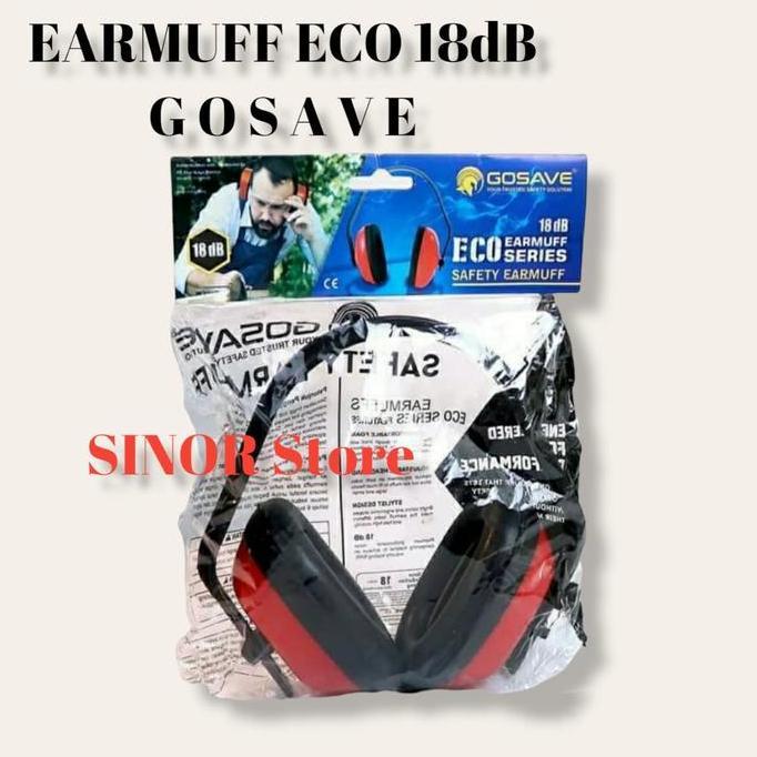 Earmuff Eco Safety Telinga Headset Plastik Peredam Suara Bising