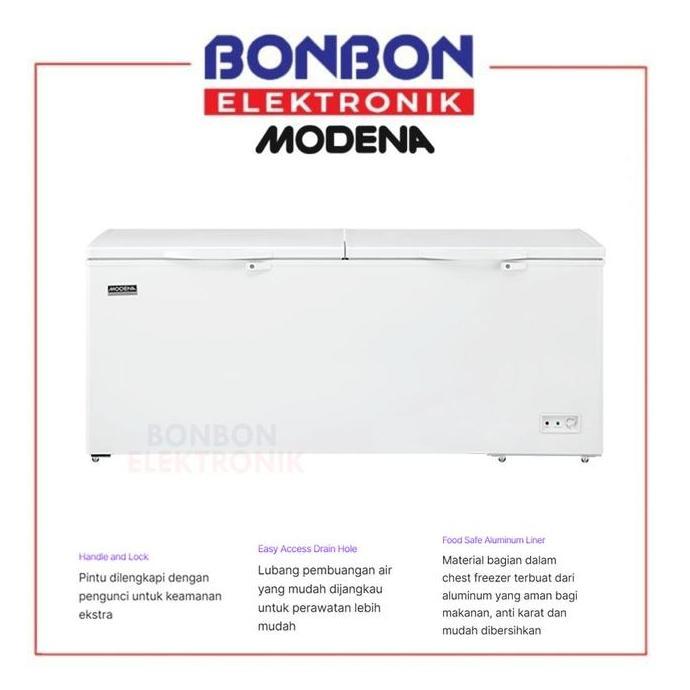 Modena Chest Freezer 650 Liter MD 65 W/ MD65W Cooler Box 650L