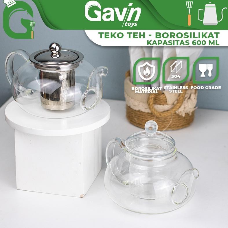 Terlaris Teko Kaca With Infuser 600Ml Teko Teh Kaca Pitcher Teapot Kaca 600 Ml