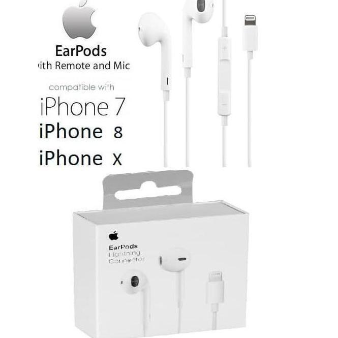 HEADSET EARPHONE HANDSFREE IPHONE X ORIGINAL