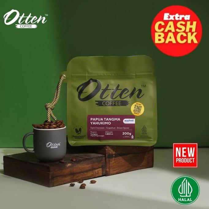 Kopi Arabica Papua Tangma Yahukimo 200g - Biji / Bubuk Kopi Single Origin Otten Coffee Roasted Beans