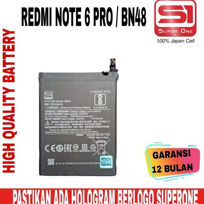 BATERAI REDMI NOTE 6 PRO/BN48 DOUBLE POWER