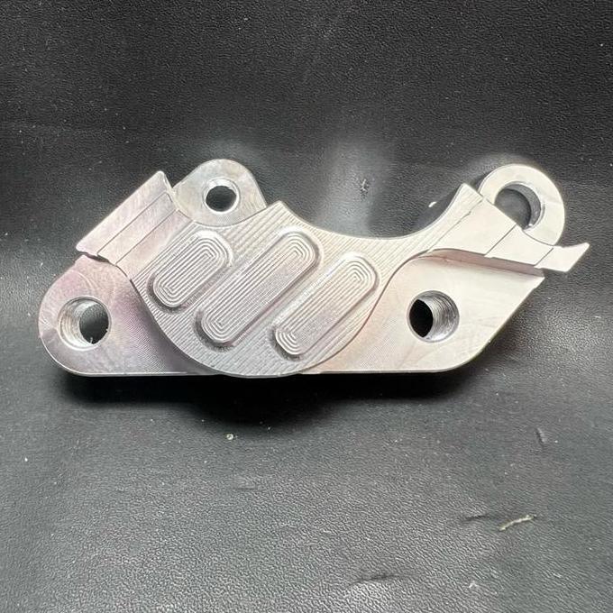 Breket Caliper Nissin 2P Rx King New  Silver Tutto Murah!