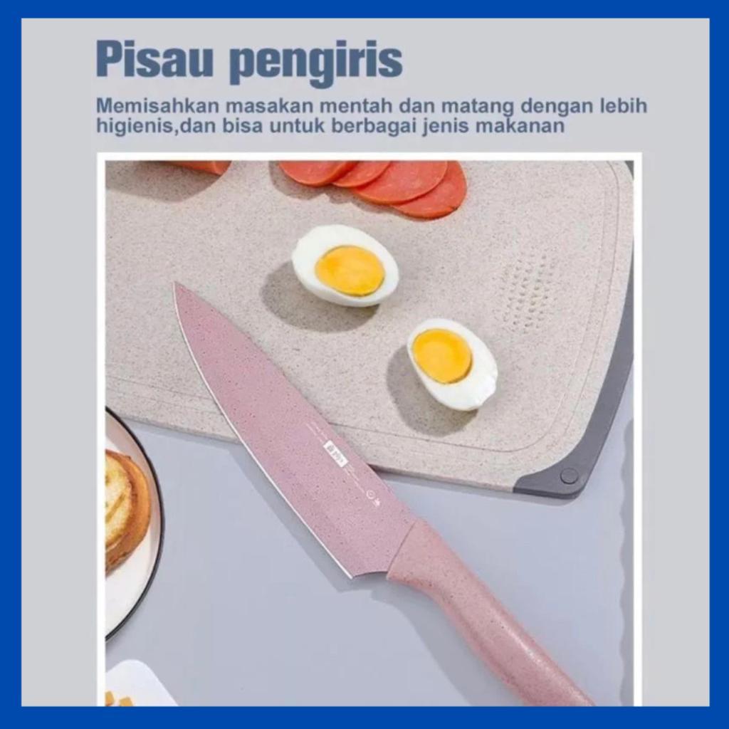 Pisau Set Jerami Warna Warni 6 In 1 Original Dus Magnet Pisau Jerami Evcriverh Pisau Dapur Tajam