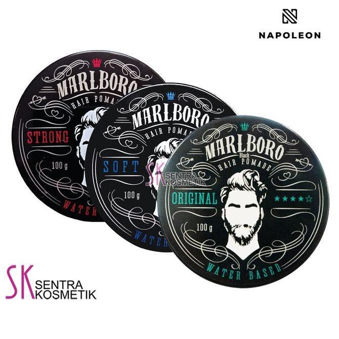 Marlboro Pomade Waterbased Hair Pomad 100 Gr Napoleon Minyak Rambut Minyak