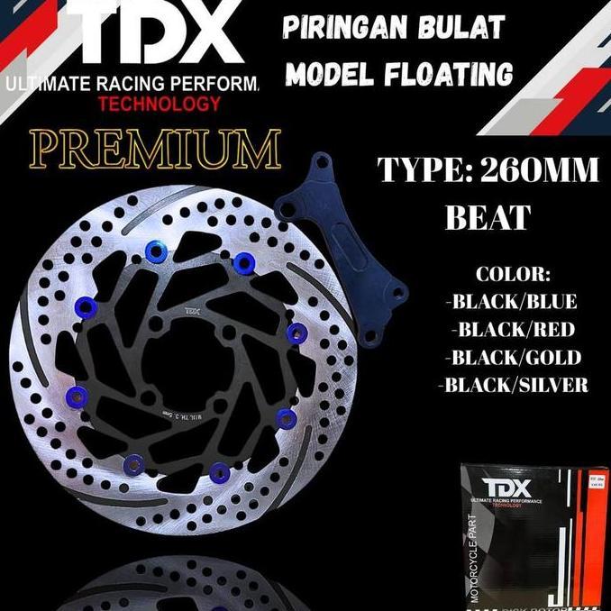 PIRINGAN CAKRAM TDX MODEL FLOATING 260MM BEAT 4 LUBANG PIRINGAN BULAT BEAT VARIASI TDX PREMIUM PNP B