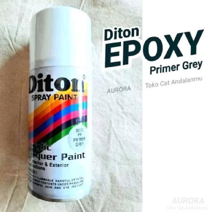 Selikobrter - Diton PP Primer Grey 8020 Epoxy Abu-abu 150ml / epoksi abu poksi poxy dasaran cat sepe
