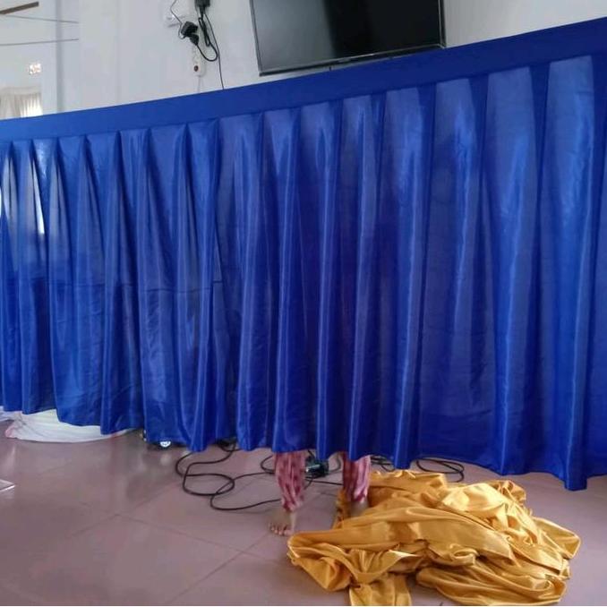 Skirting Meja Panjang 4 Meter Tinggi 75 Cm