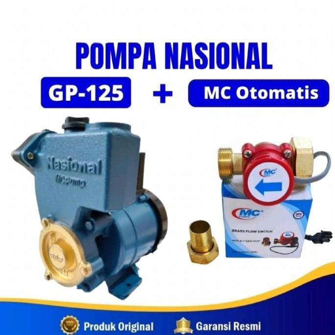 Pompa Air Nasional Mc Pendorong 125Watt Boster Pump Hemat