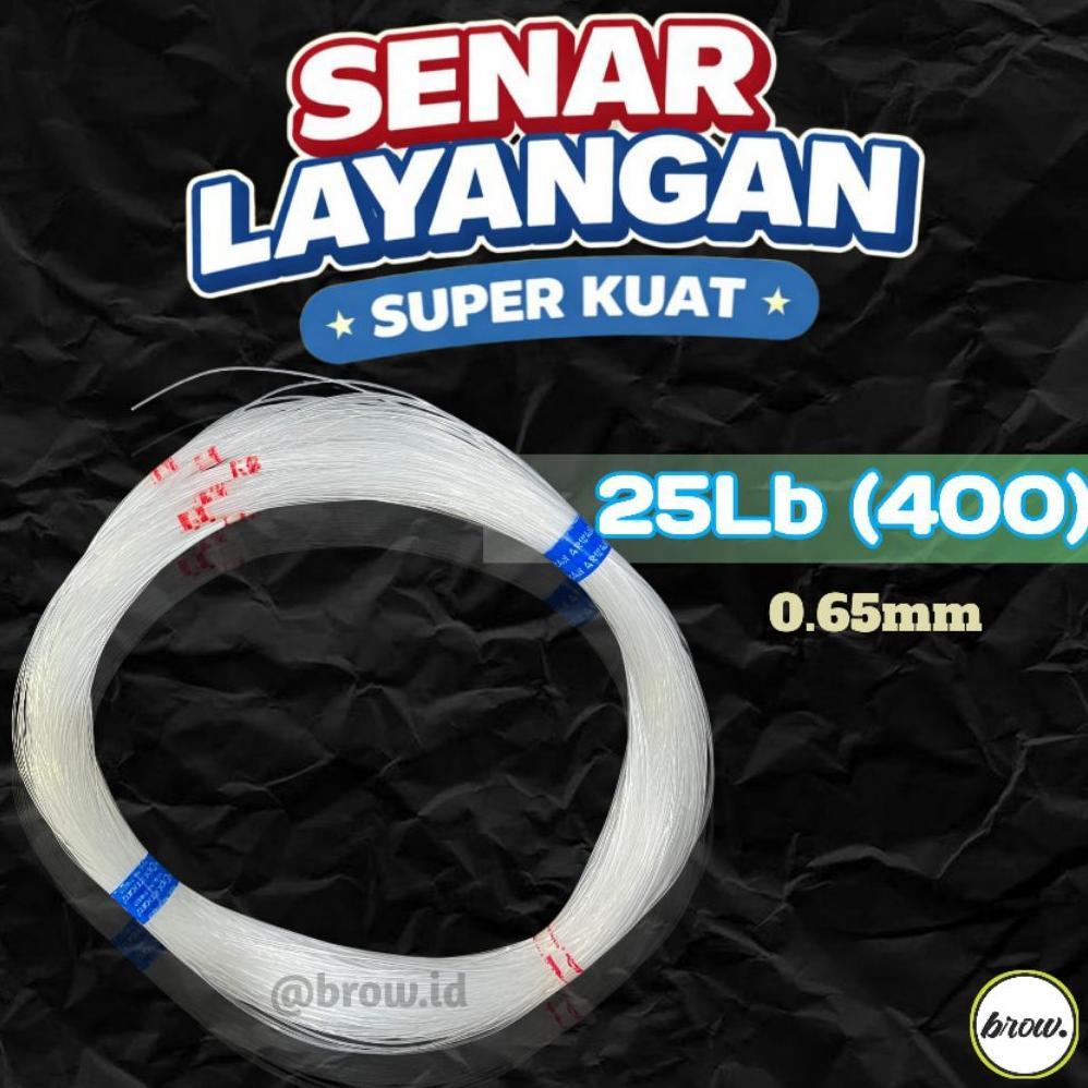ARKAISGALERI SENAR LAYANGAN GAPANGAN UK 400 SENAR BENING CAP IKAN ARWANA / KAKAP TERLARIS