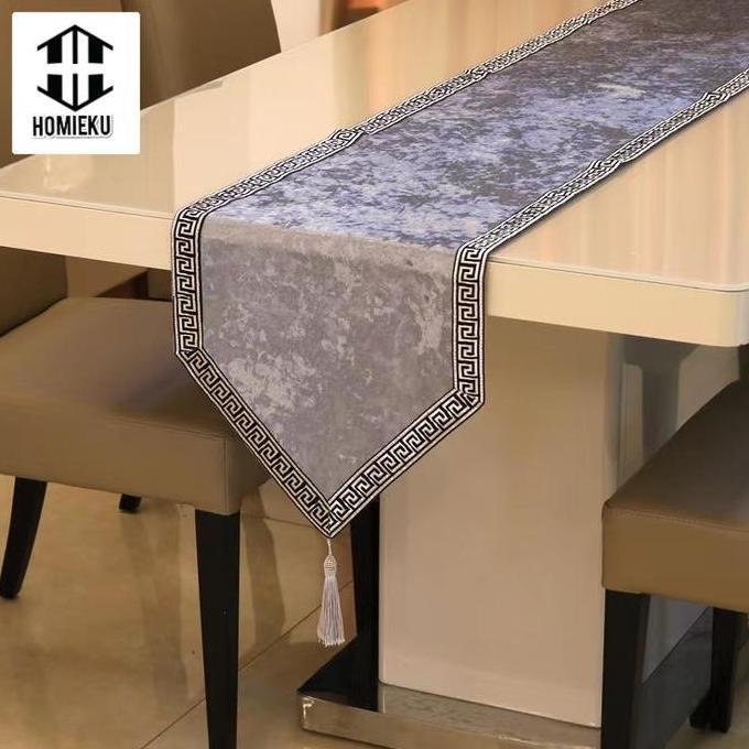 Table Runner Taplak Meja Panjang Minimalis Polos 120 150 210 250