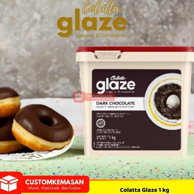 Colatta Glaze Dark Coklat Selai Dark Cokelat 1Kg Selai Roti Topping Selai Colatta Glaze