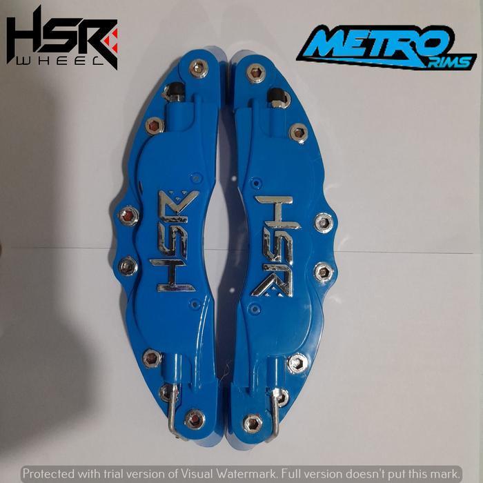 Cover Caliper Hsr Blue All Mobil Cover Rem Cakram - Bukan Brembo Original Dan Terpercaya