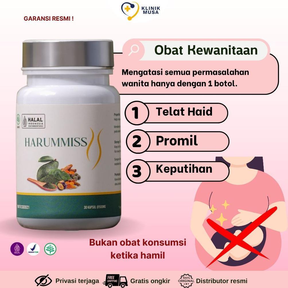 (Terbaru) Harummiss - Obat Telat Dateng Bulan Telat Menstruasi 500mg (Terlaris)