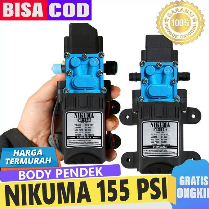 Pompa Booster Sprayer Nikuma 155 Psi - Nr 4148 Body Pendek Restock