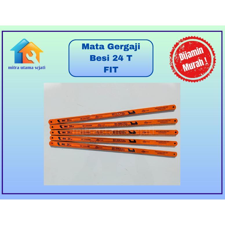 Mata gergaji Besi 18T / 24T / Mata Gergaji Orange 12 Inch Mata Gergaji Fleksibel