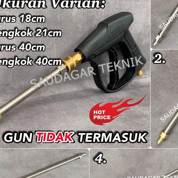 Stick Extension Gun Jet Cleaner Quick Release 1/4 Female Stik Foam Lance Gun Jet Cleaner Sambungan P