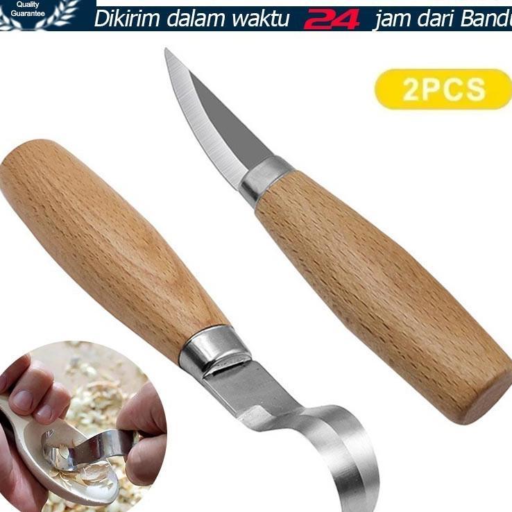 2Pcs/Set Pisau Raut / Pisau Ukir / Pisau Kerajinan / Pisau Ukiran Kayu