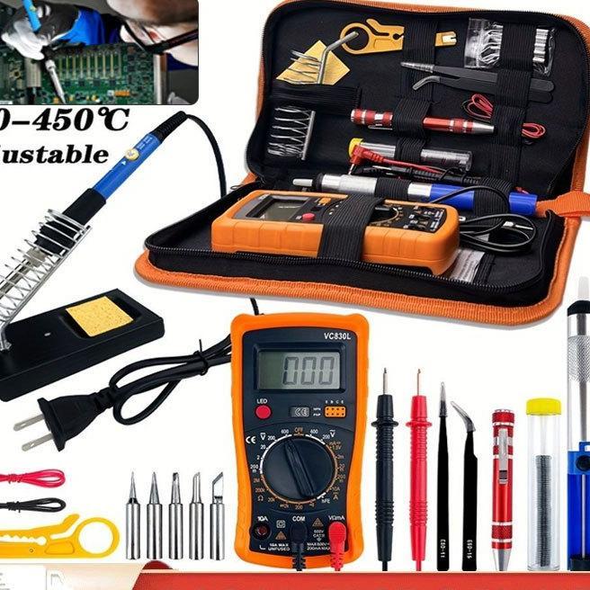Set Solder Listrik Lengkap Dengan Solder 60 Watt Solder Set Lengkap Solder Kit 16 In 1 Solder Listri