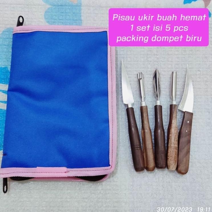 Pisau Ukir Buah Premium / Pisau Carving / Pisau Garnish Isi 5 Pcs