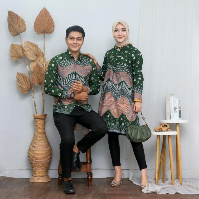 Murah Couple New Atasan Batik Moderen Mewah Terbaru Kemeja Batik Terbaru Set Pakaian Wanita