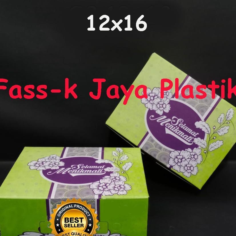 100Pcs Dus Kue Gs 12 X 16 Taurus - Box Kotak Kue Makanan / Snack Uk 12X16