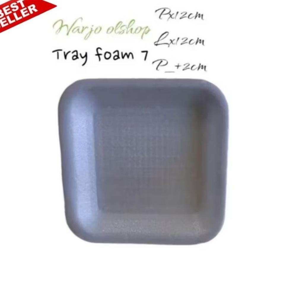 Styrofoam Uk 07 ,Foam Tray Makanan..Uk 7 1Bal Isi 250 Cocok Untuk Buah Buahan ,Ikan Asin , Dan Untuk