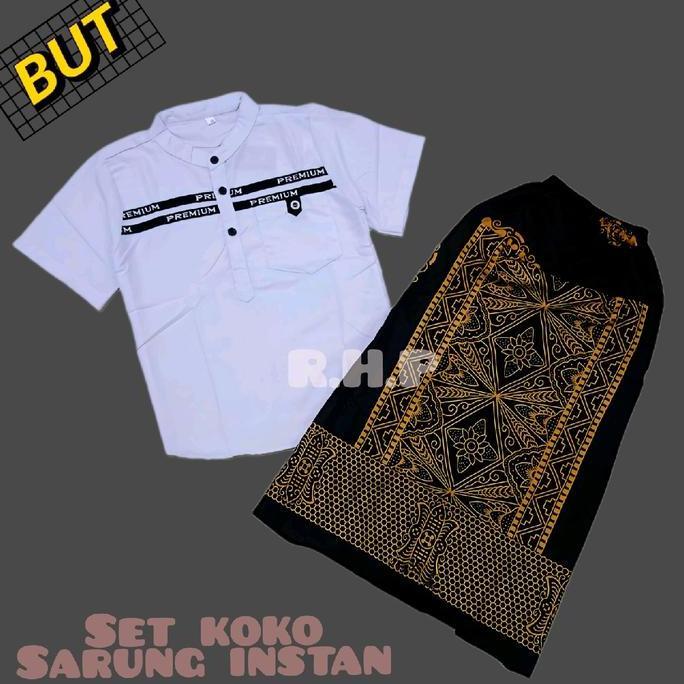 warhan_pik - setelan baju koko sarung anak cowok  / koko muslim  kurta  turki katun modern