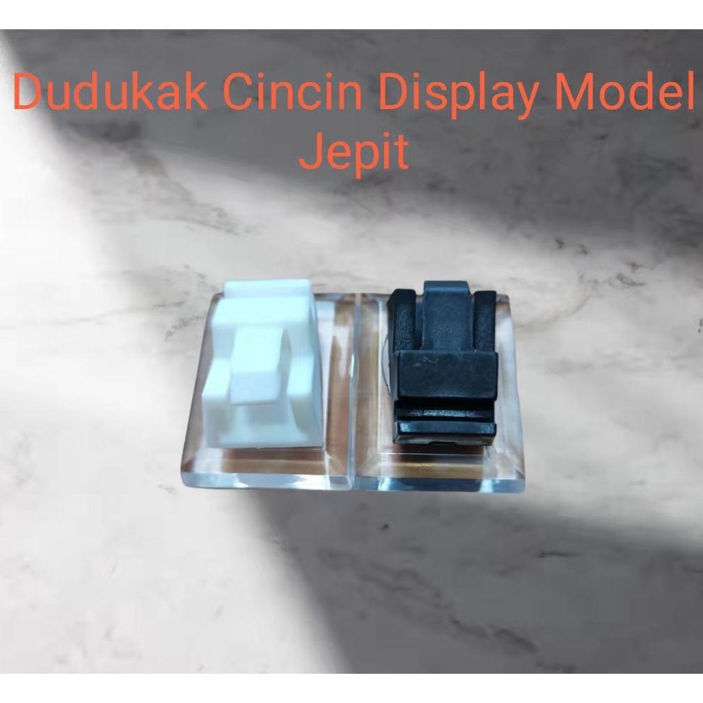 TERBARU JEPIT CINCIN DISPLAY AKRILIK HITAM PUTIH
