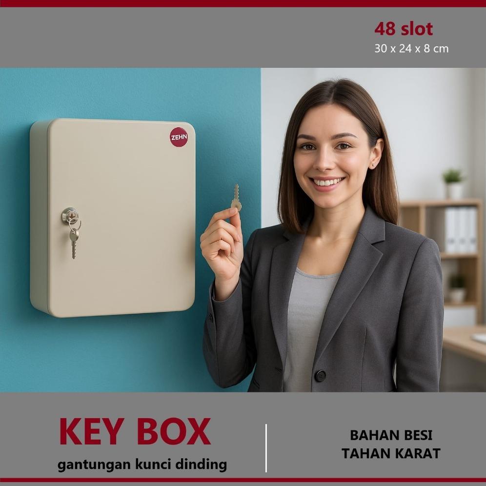 Terlaris Brankas Kunci Key Box Gantungan Kunci Key Box Dinding Cantelan Kunci Label Cantelan Kunci K
