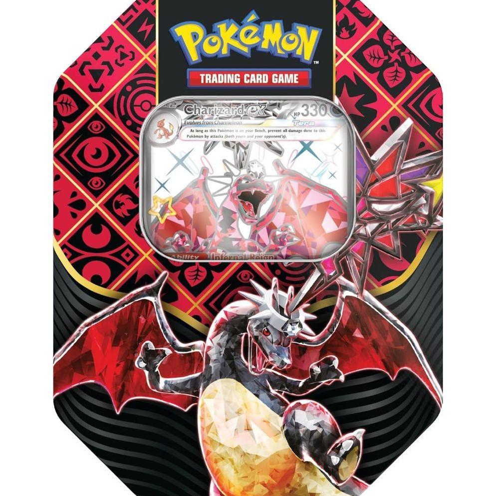 Pokemon Tcg: Scarlet And Violet: Paldean Fates: Tin - Shiny Charizard