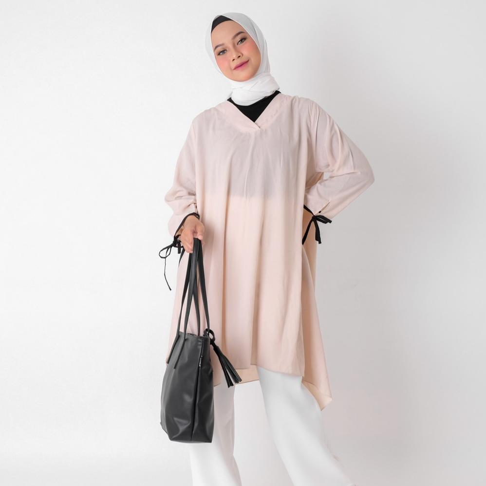 NEW PAMOLE - TOTE BAG WANITA BAHAN KULIT SINTETIS PENUTUP RESLETING - VOLEN SERIES